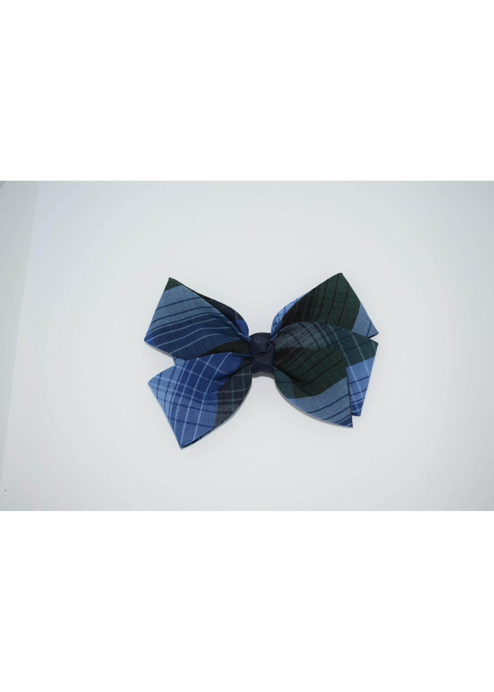 Large 2 1/4'' x 6'' wide plaid bow P46