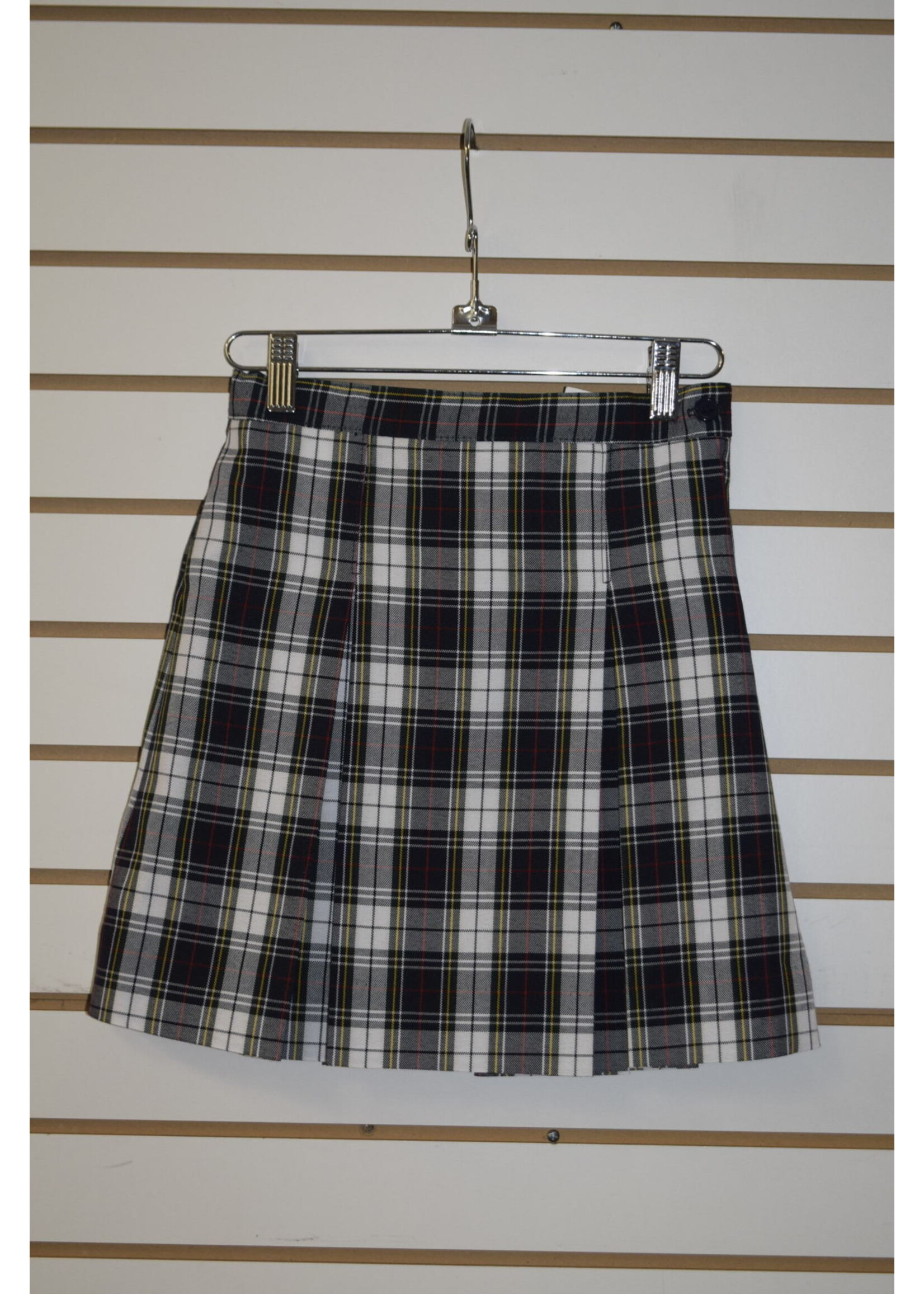 4 Pleat Plaid Skirt P8B