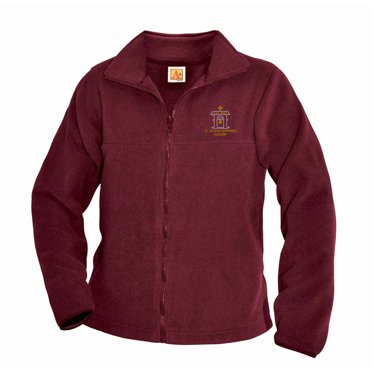 6202 SCBA Fleece Full Zip Jacket Wine The Uniform Store