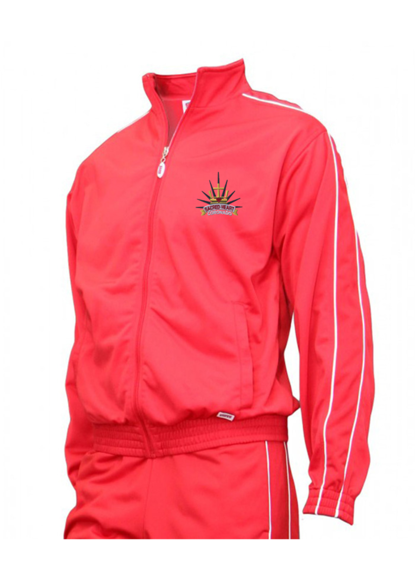 SHPS Red Tricot Warm Up Jacket