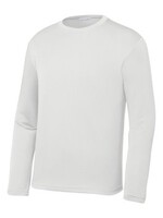 White Competitor LS Tee