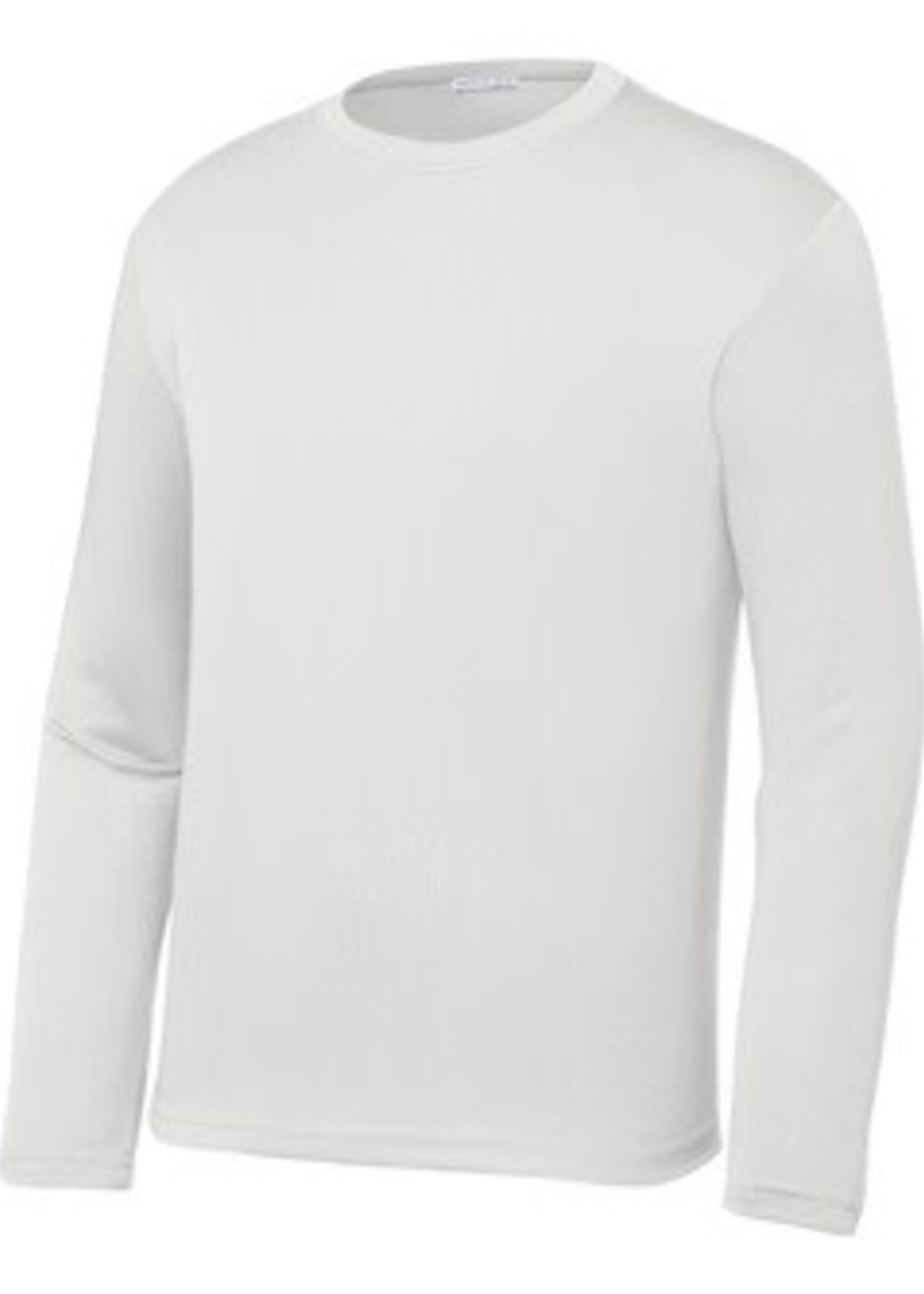 White Competitor LS Tee