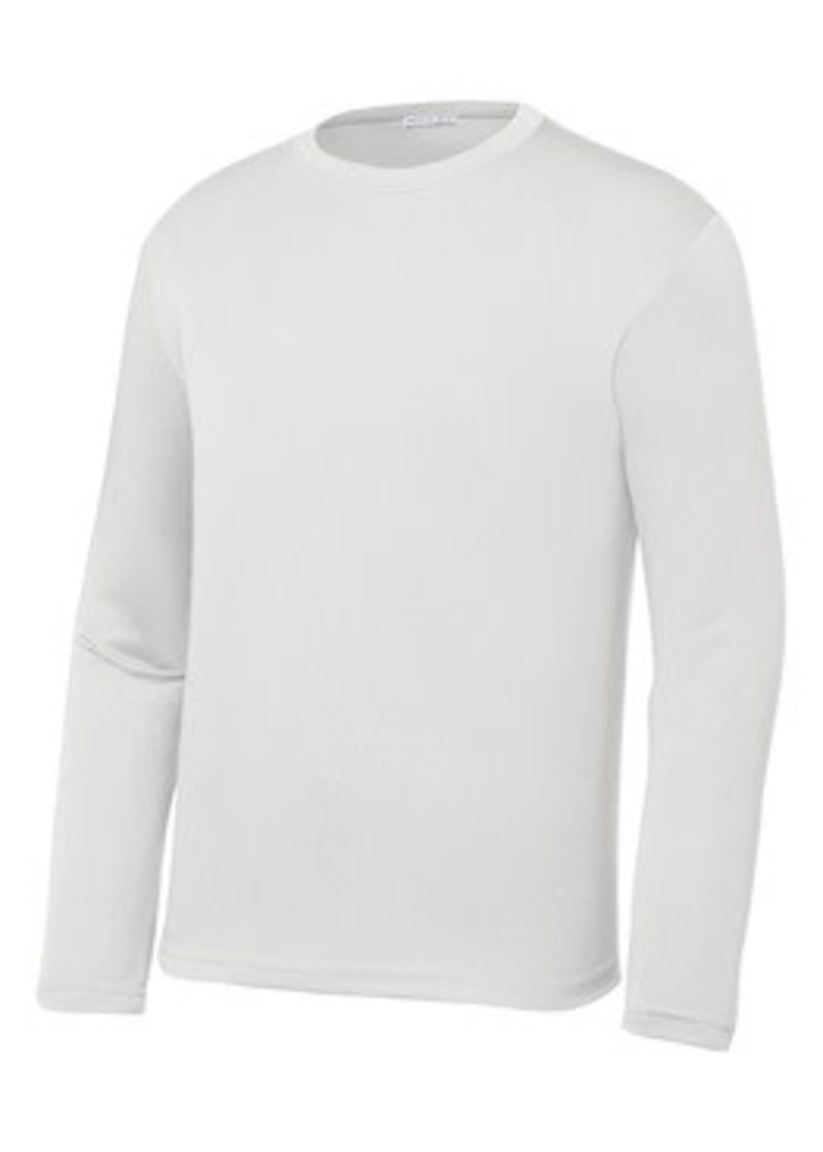 White Competitor LS Tee