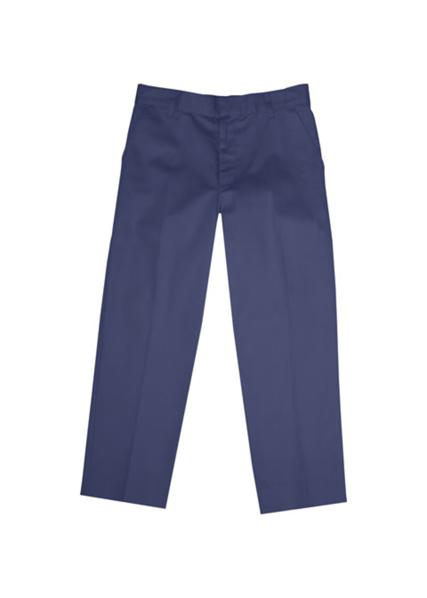 Boys Navy Value Flat Front Pants