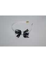 Mini Monarch Bow on covered Headband P1B