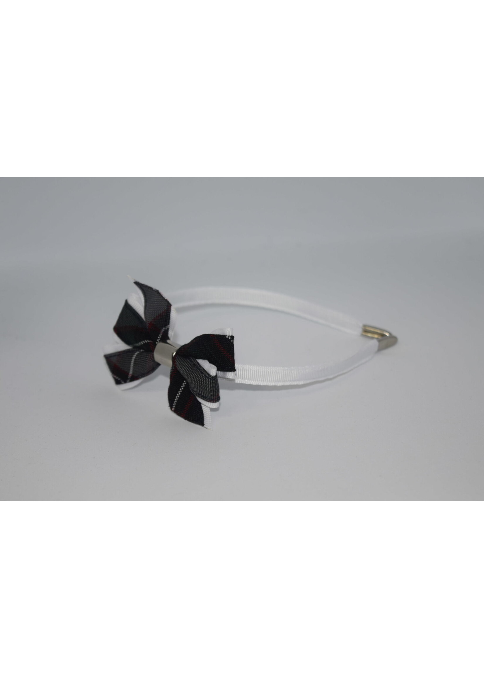 Mini Monarch Bow on covered Headband P26