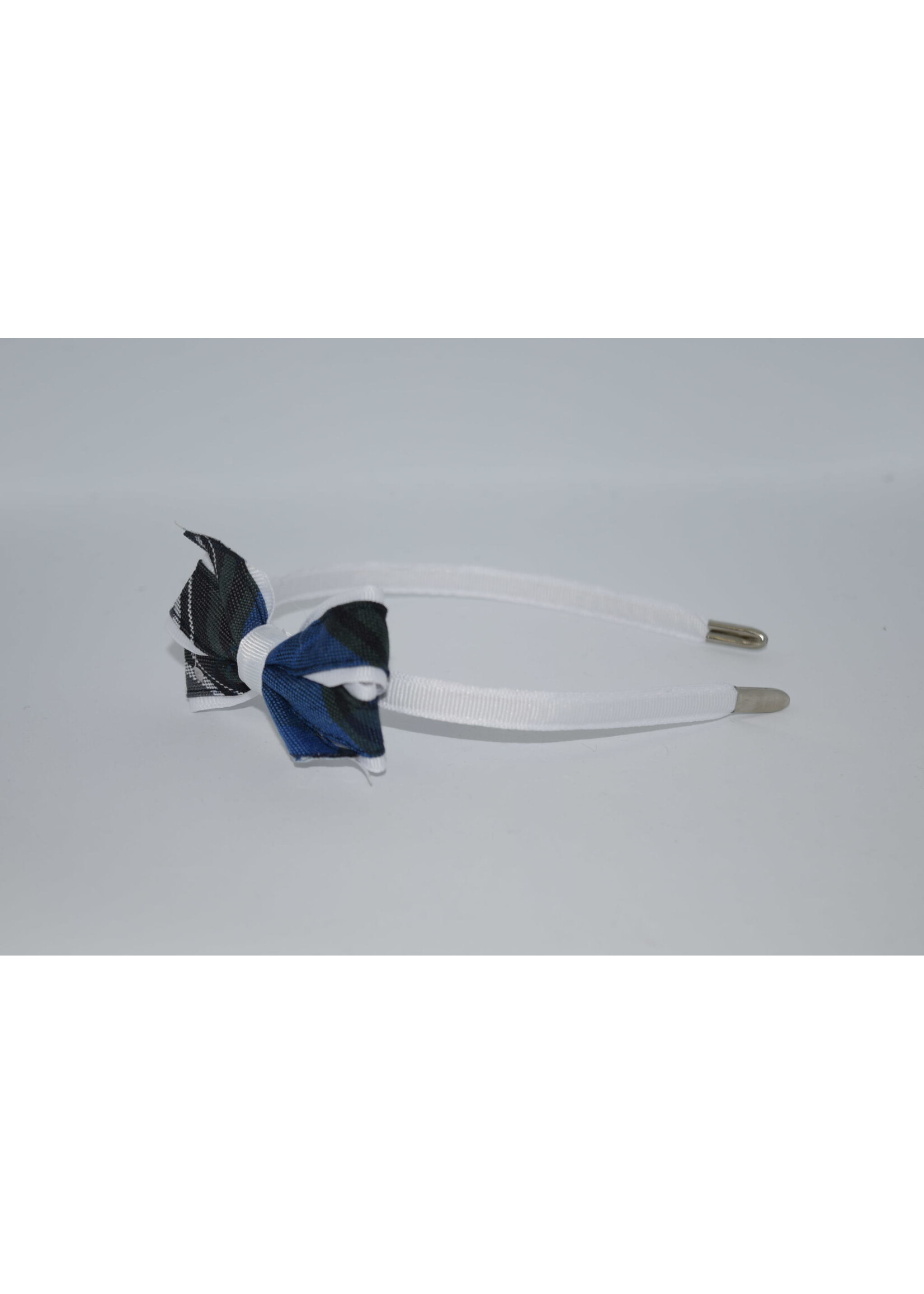 Mini Monarch Bow on covered Headband P32