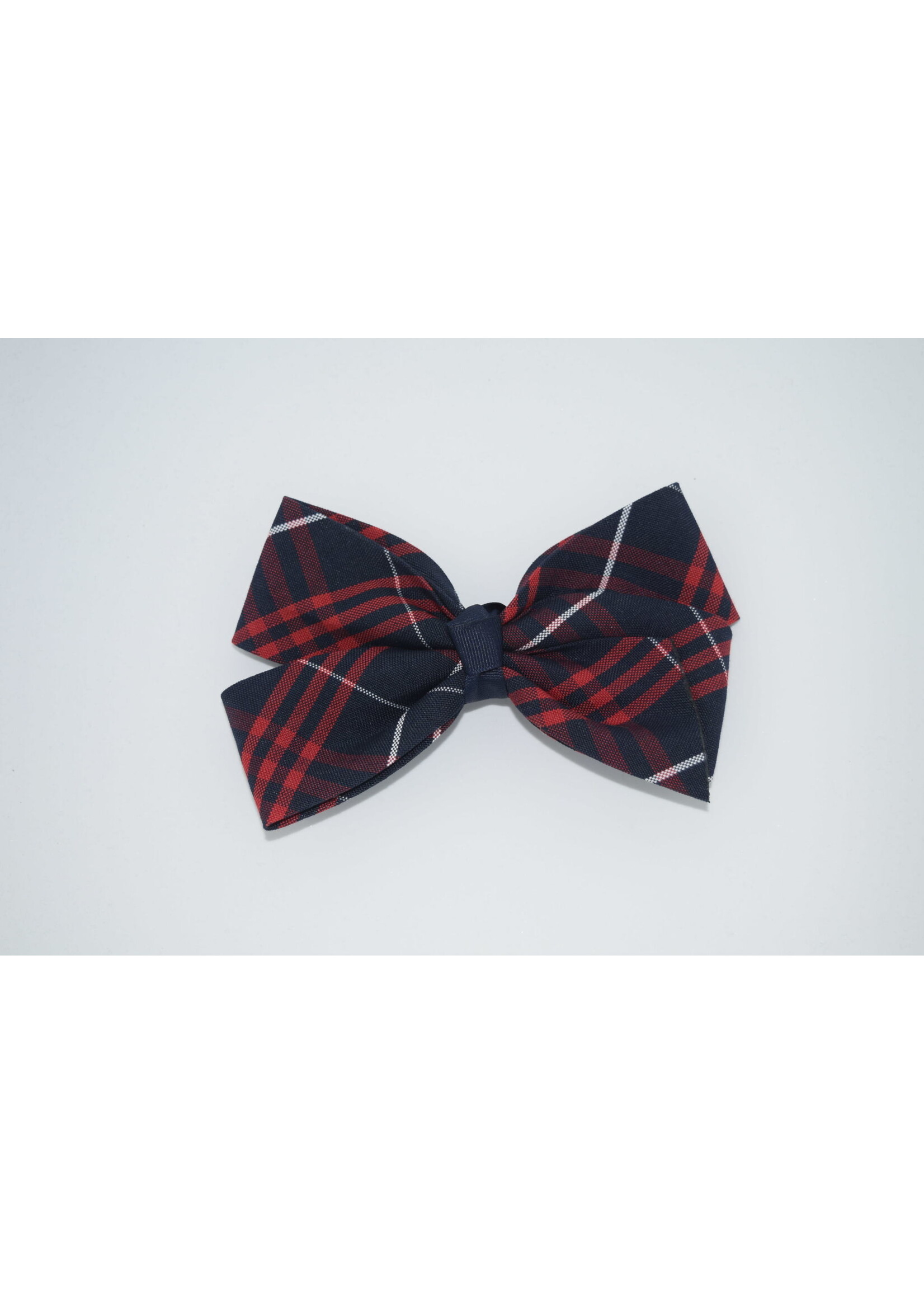 Large 2 1/4'' x 6'' wide plaid bow P36