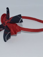 Carnival Bow on Headband P36 WHT RED