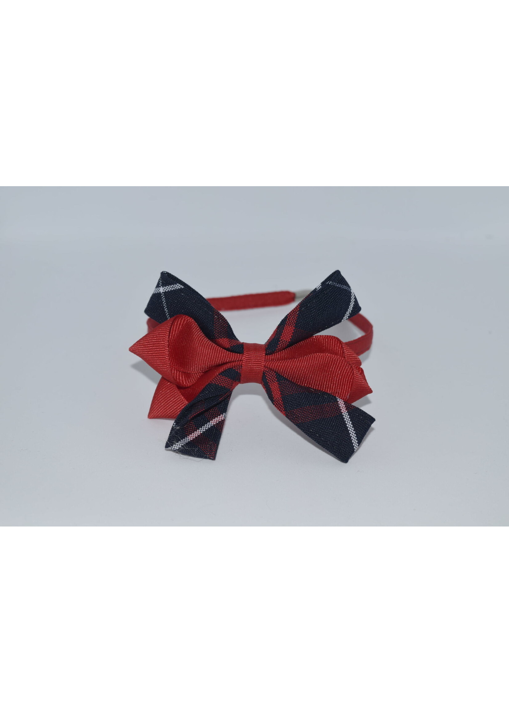 Carnival Bow on Headband P36 WHT RED