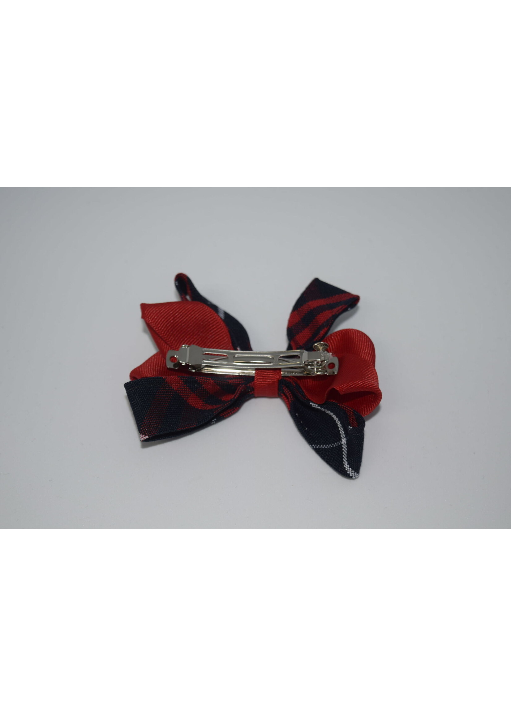 Plaid Carnival Bow RED P36