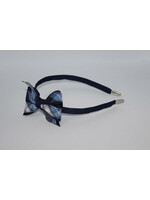 Mini Monarch Bow on covered Headband P76