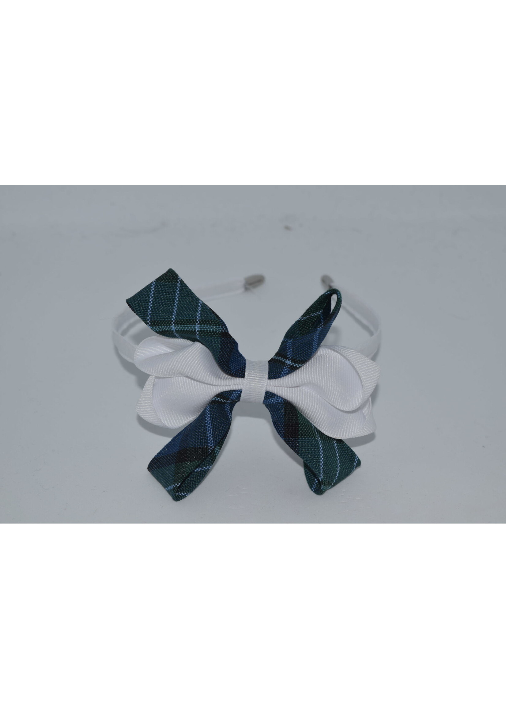 Carnival Bow on Headband P96 WHT WHT