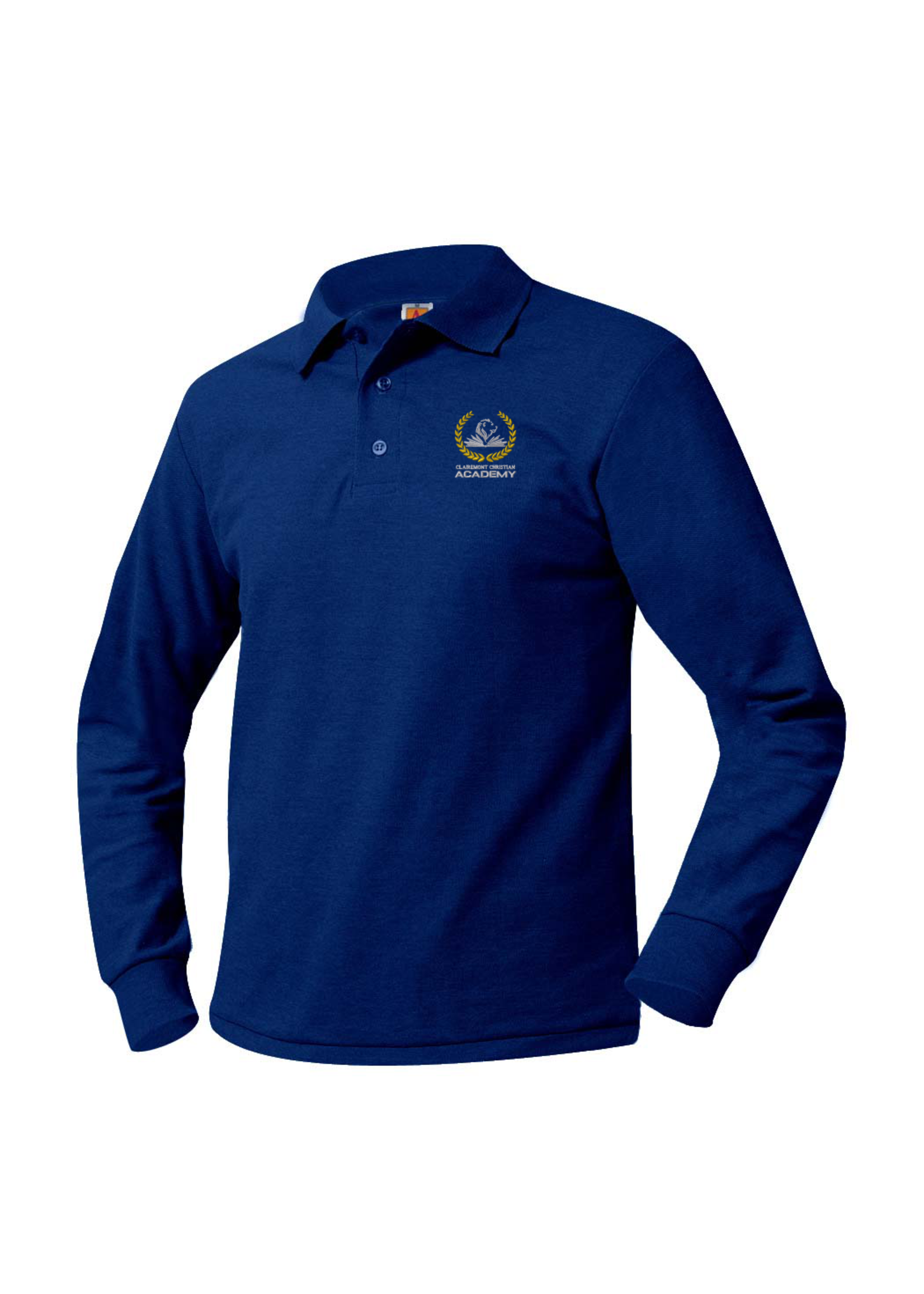 TUS CLCA B1012 Royal Long Sleeve Pique Polo