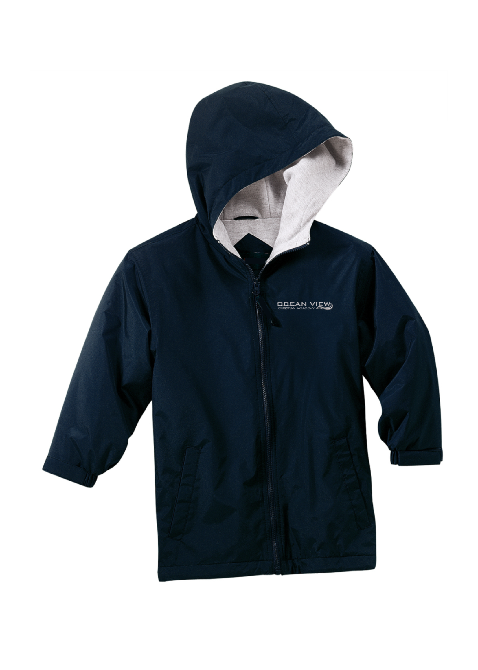 OVCA Navy Hooded Full Zip Baywatch Jacket