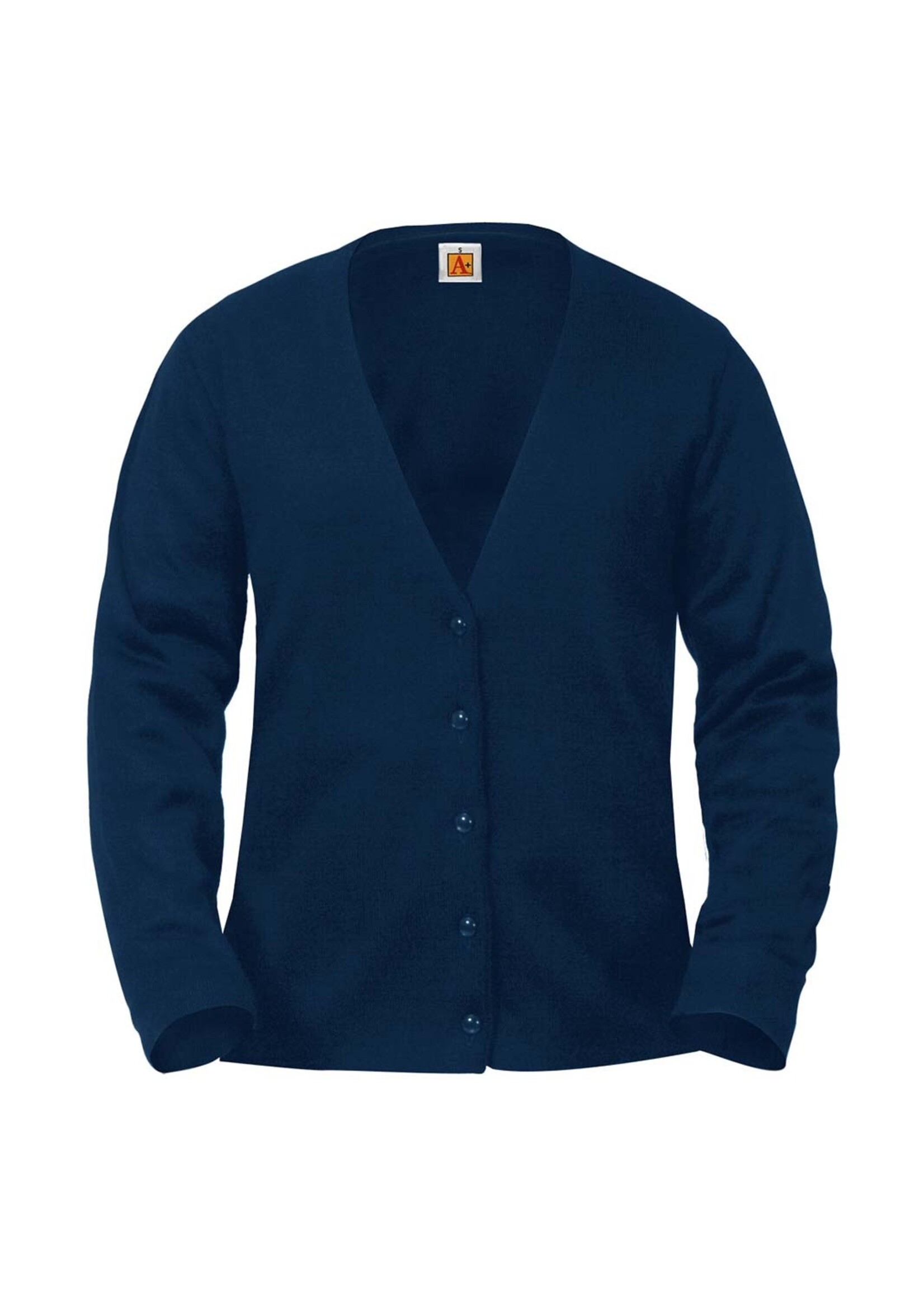 Cardigan V-neck Fine Guage Navy