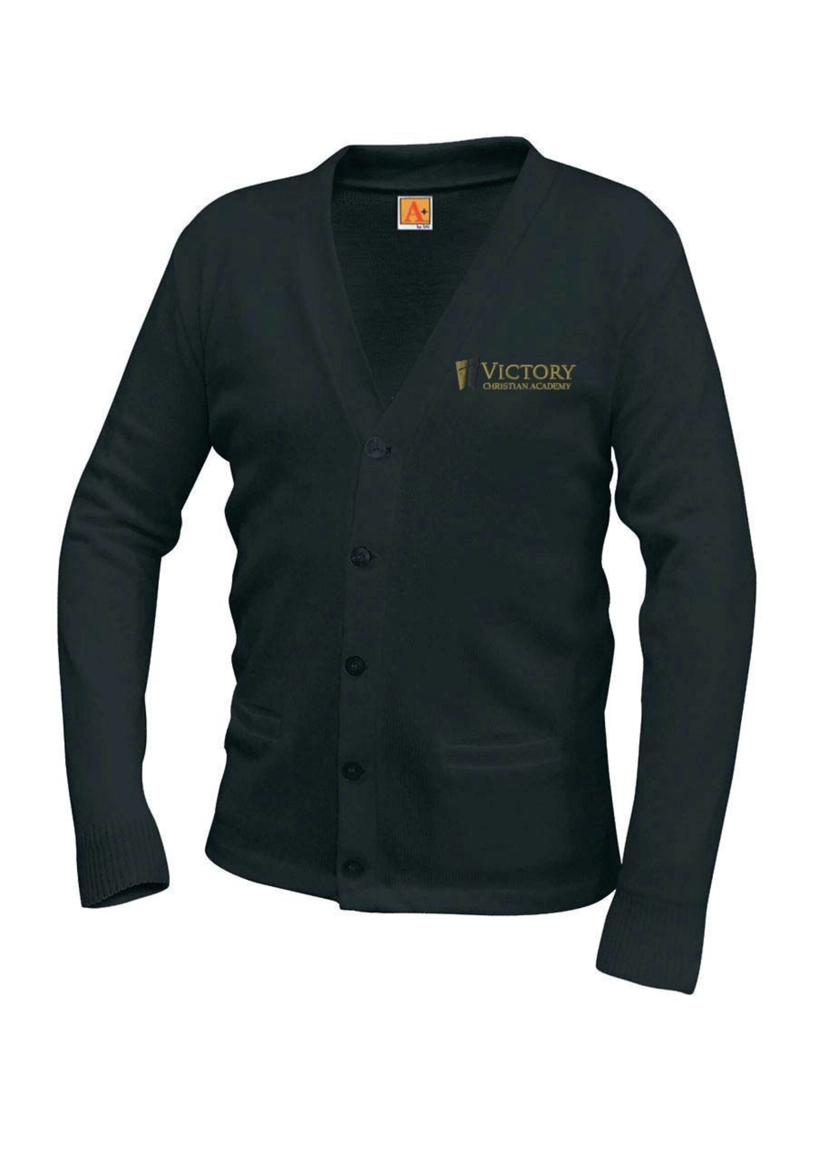 VCA V-neck cardigan sweater with pockets