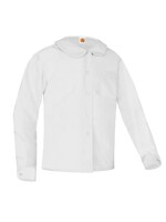 SBCA White long sleeve  Peter Pan Blouse w/o Pocket