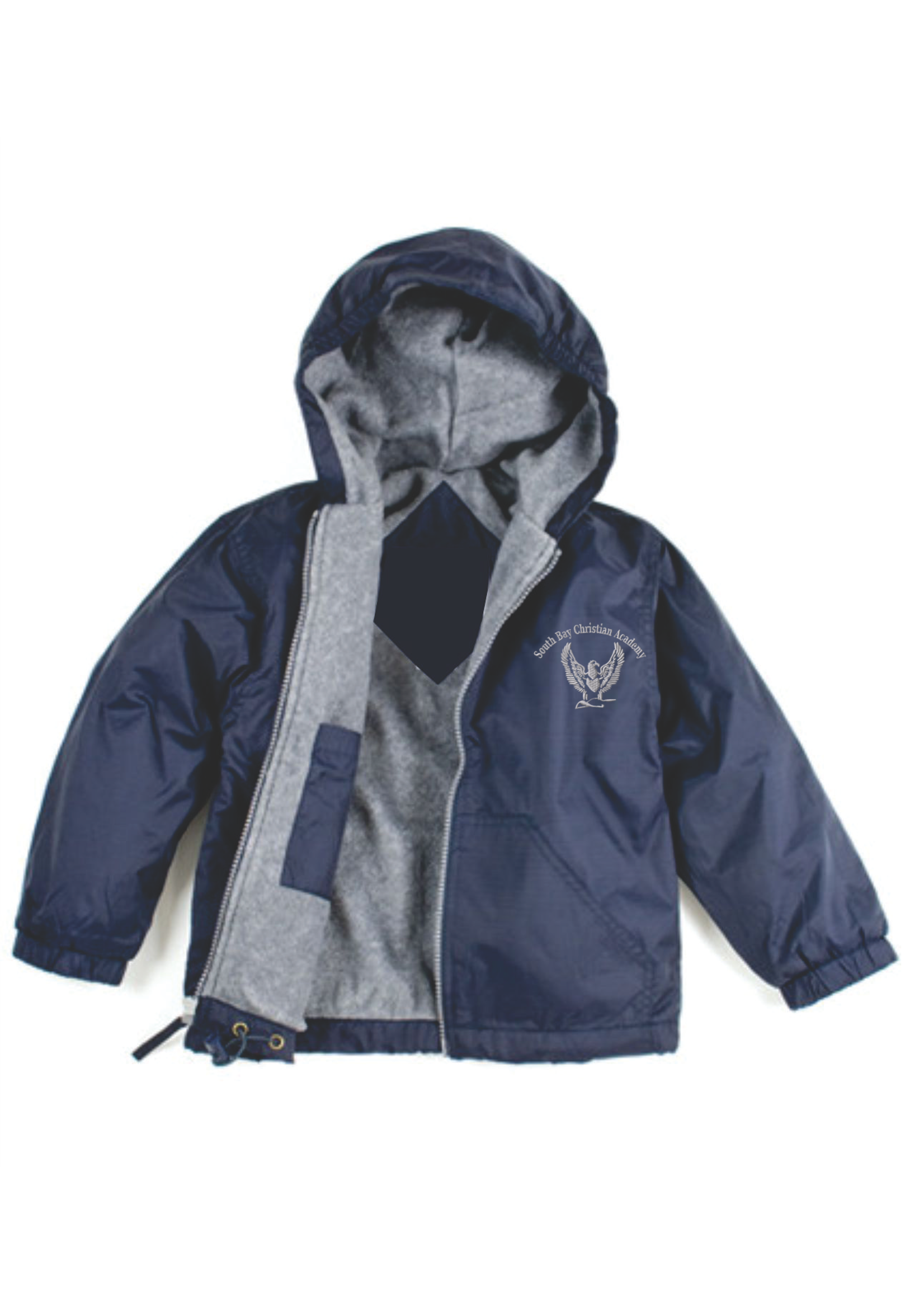 SBCA  Navy Windbreaker Hooded Jacket