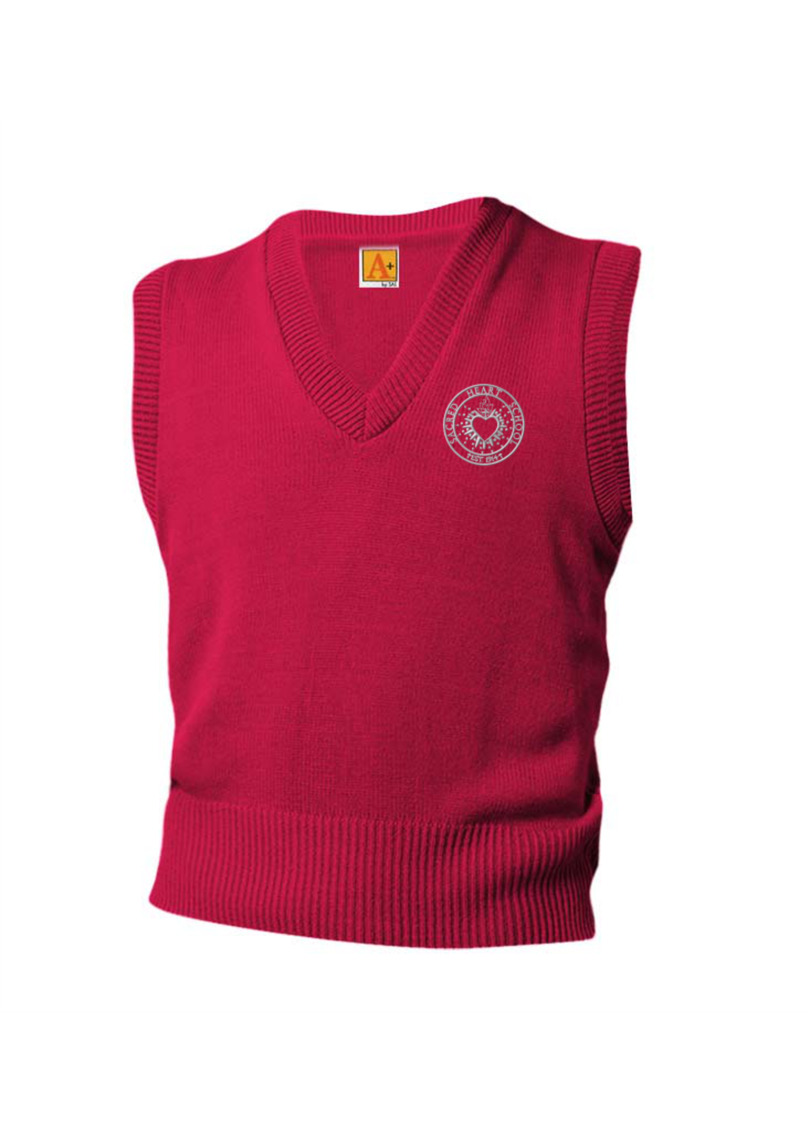 SHS Red V-neck sweater vest