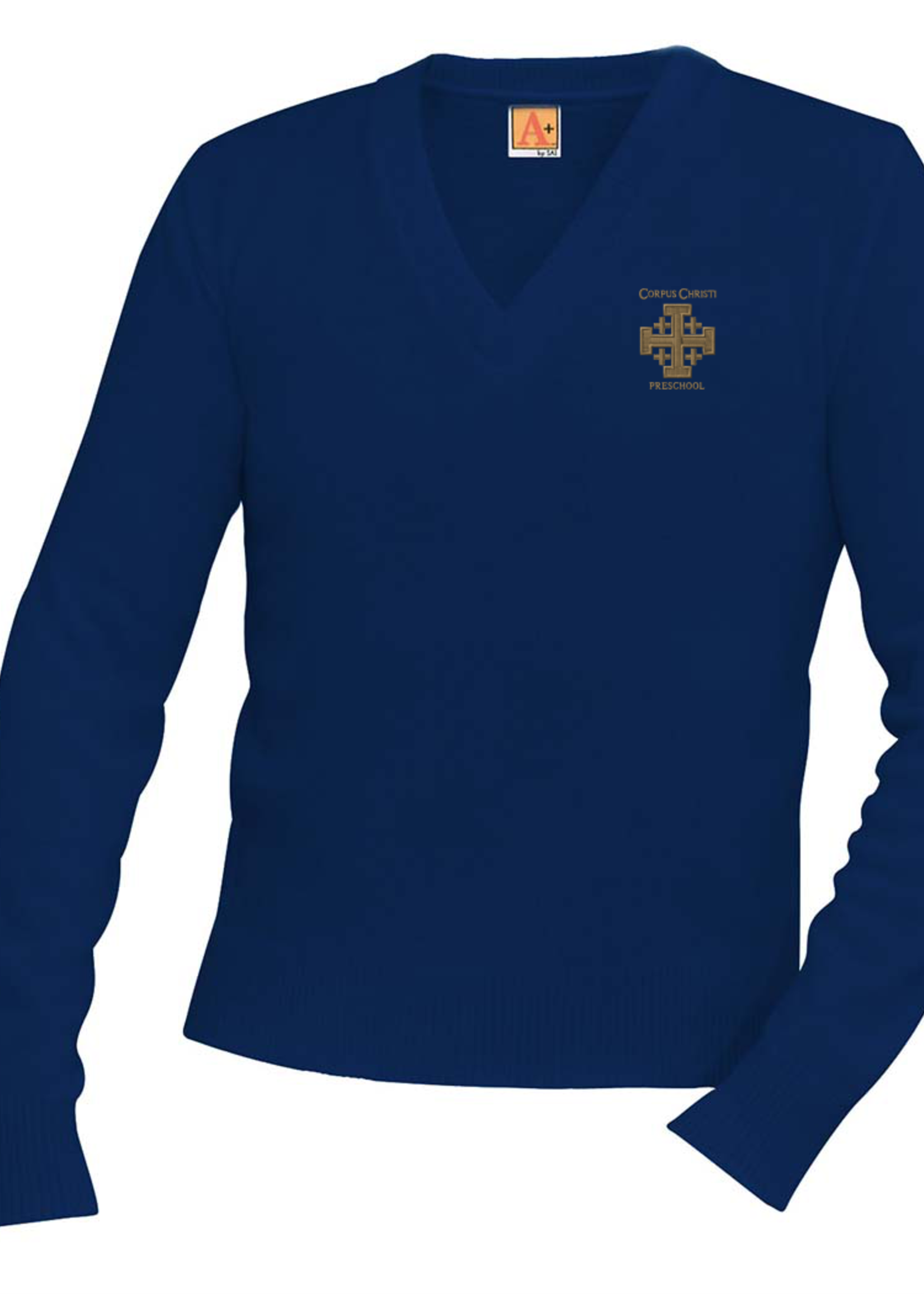 CCPS Navy V-neck Pullover sweater