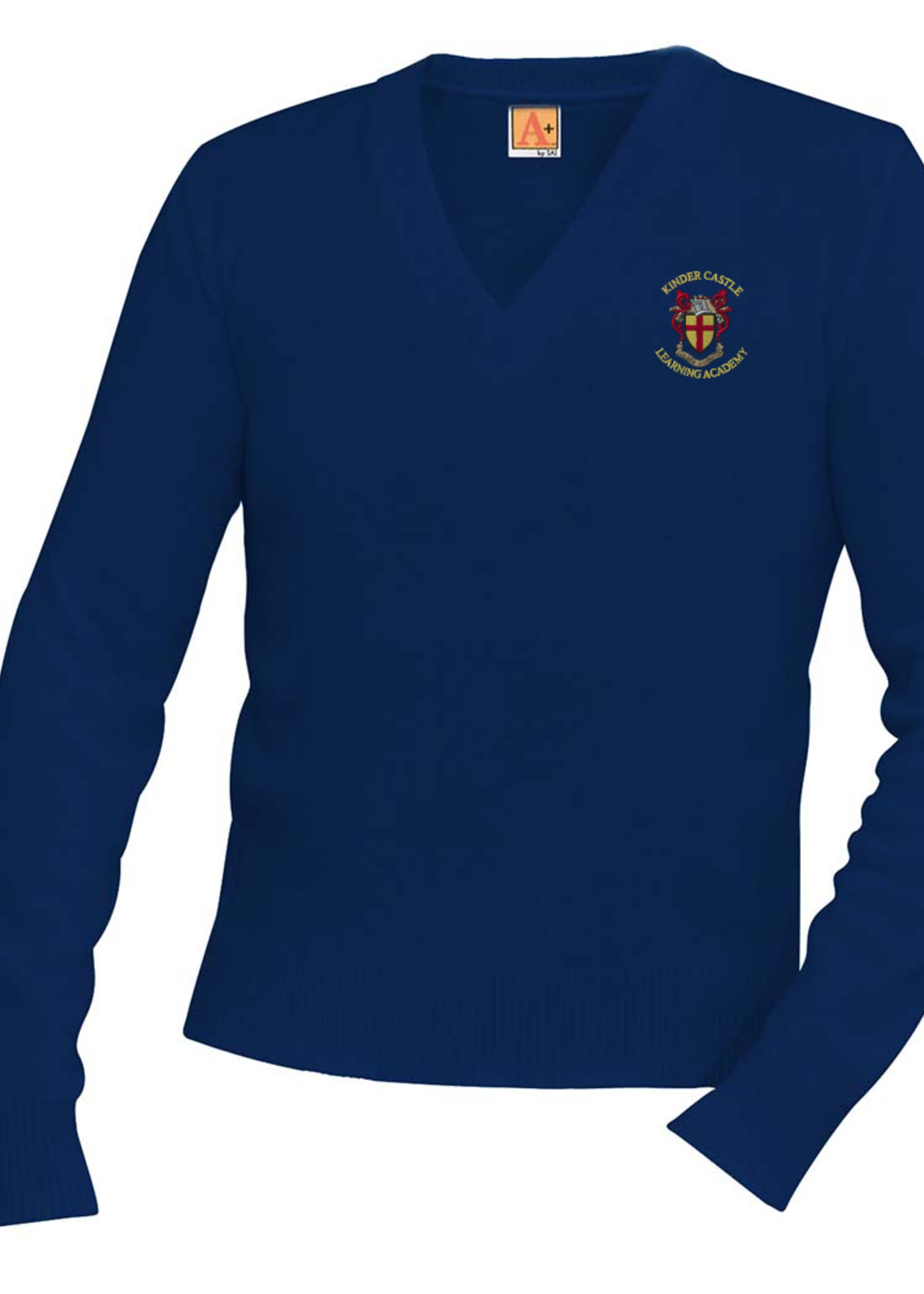 KCLA Navy V-neck Pullover sweater