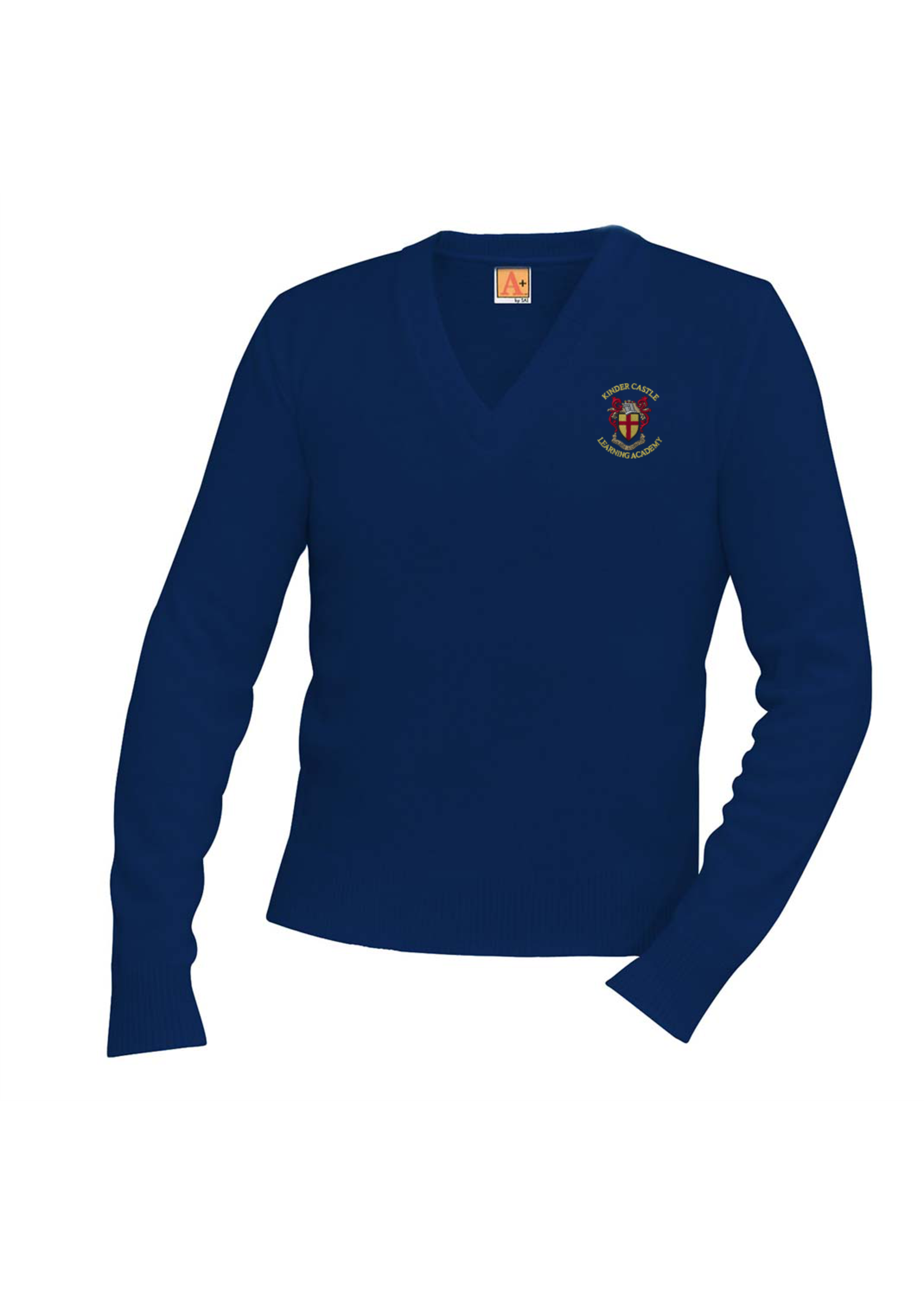 KCLA Navy V-neck Pullover sweater