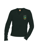 SMTA Spruce Green Pullover V-Neck Sweater