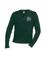 STA Green Pullover V-Neck Sweater