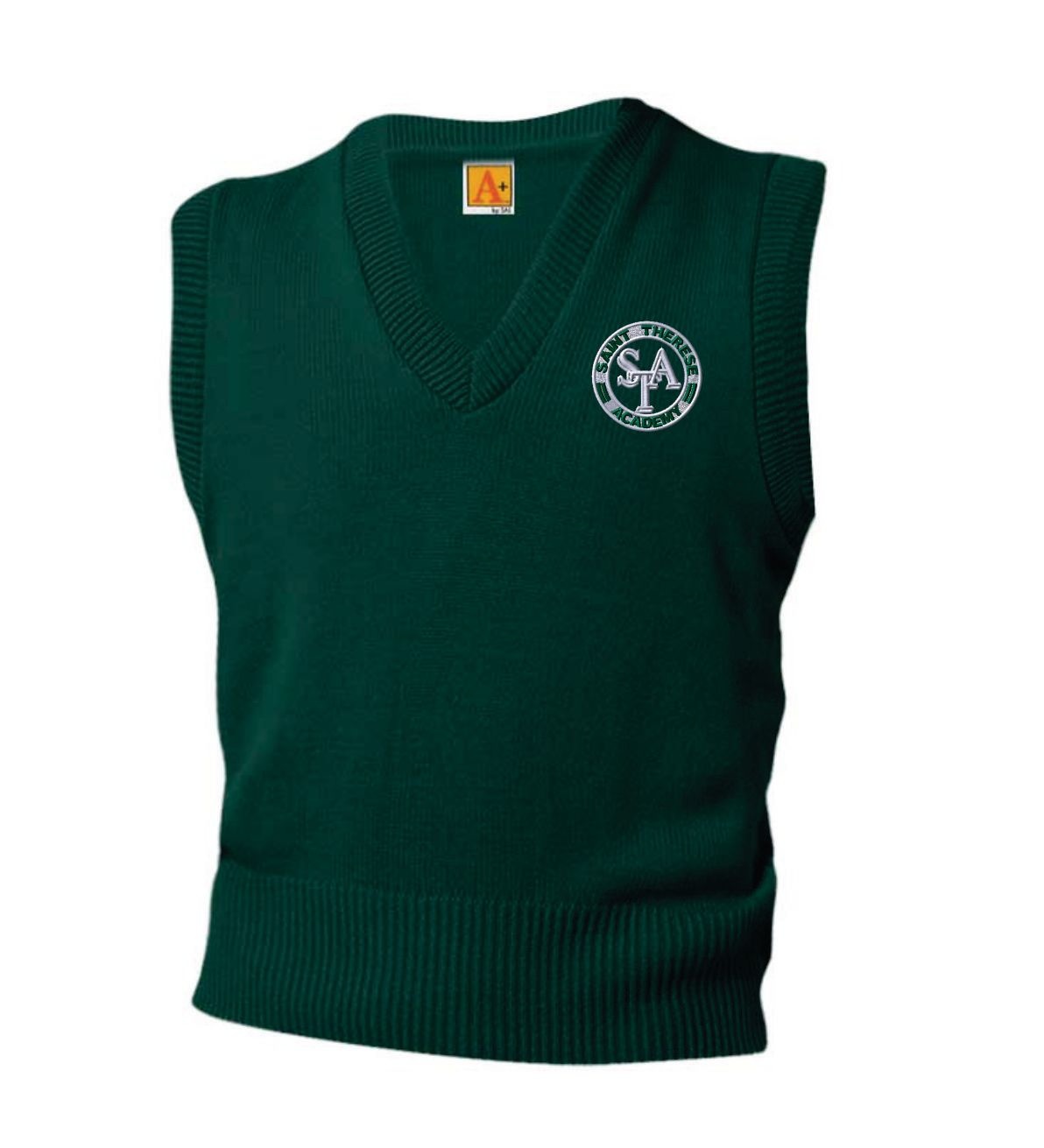 6600 STA Vest Sweater Green - The Uniform Store