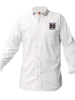MD White Long Sleeve Oxford Shirt