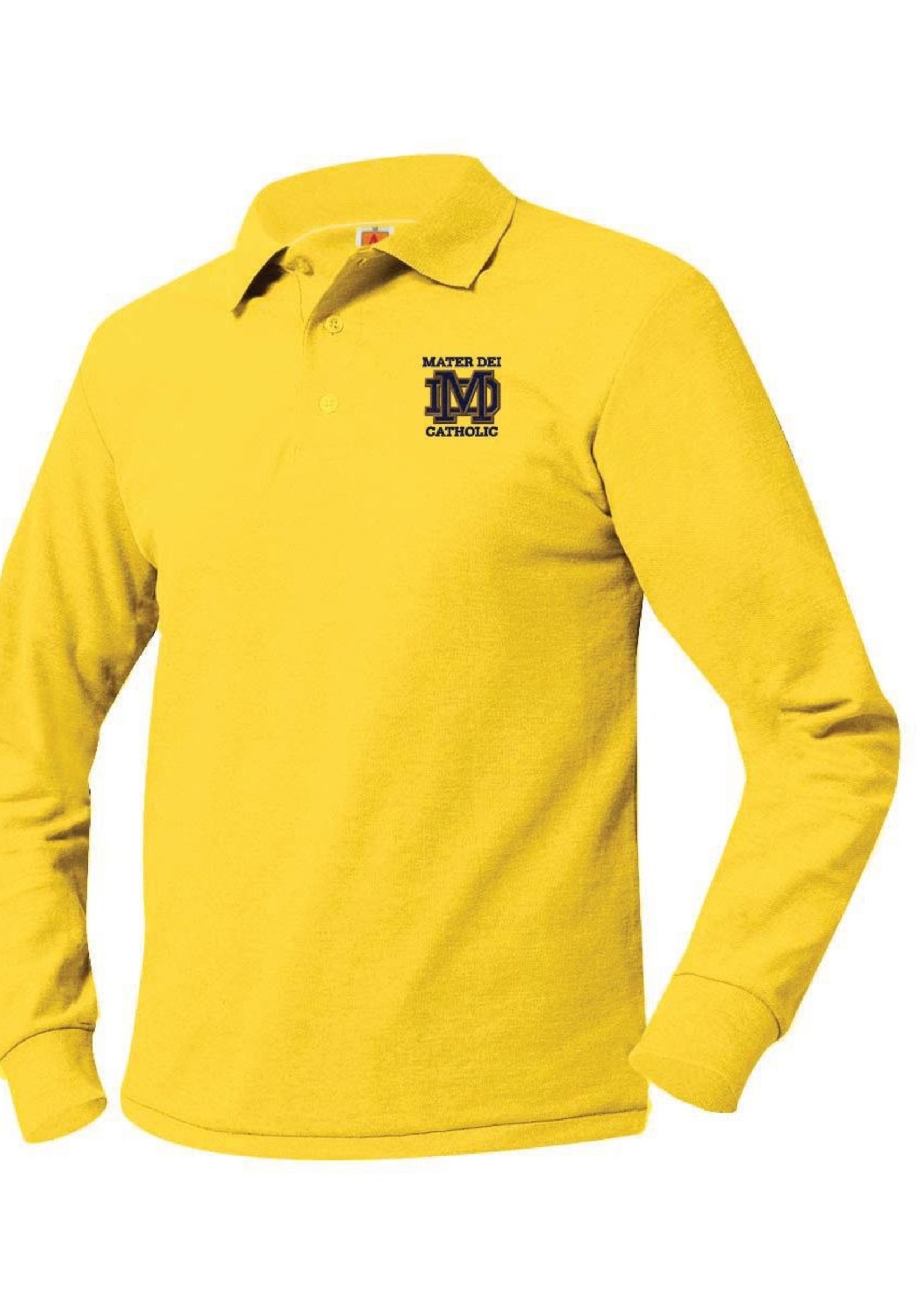 Long Sleeve Pique Polo