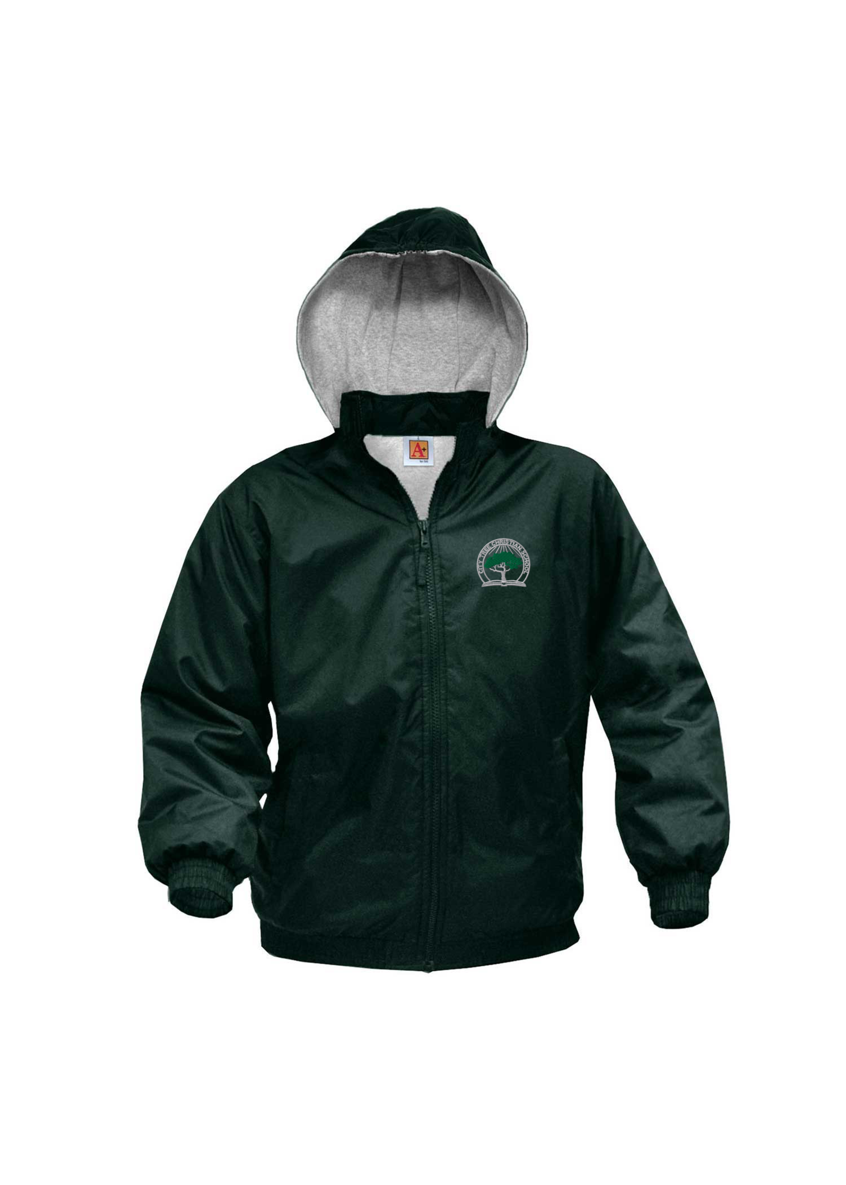 CTCS Green Nylon Water Repellent Full Zip Jacket