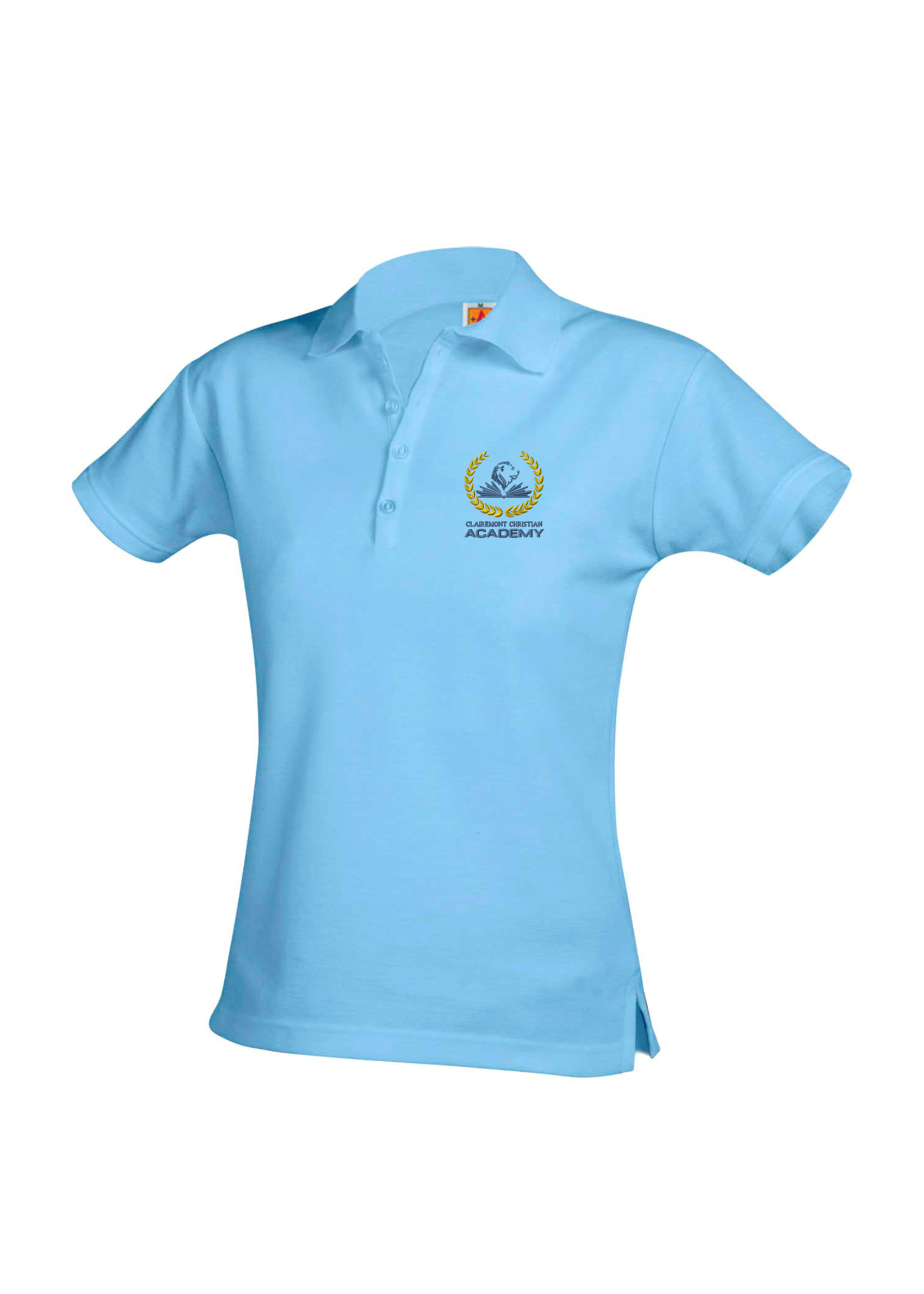 CLCA GK6  Ladies Lt Blue Short Sleeve Pique Polo