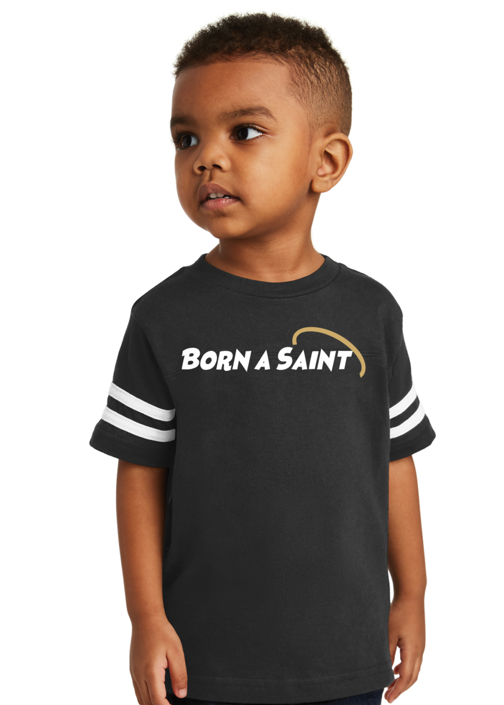 SAHS Toddler Black Football Fine Jersey Tee