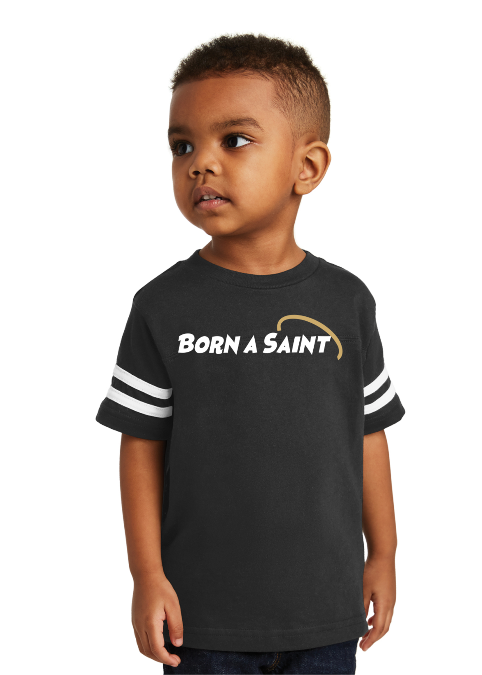 SAHS Toddler Black Football Fine Jersey Tee