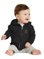 SAHS Infant Black Fleece Full-Zip Hooded Sweatshirt