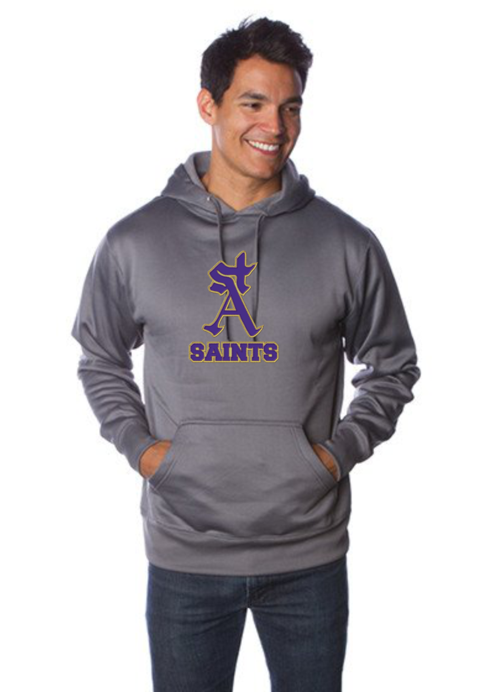 SAHS Sport-Wick Fleece Hooded Pullover w/STA applique.