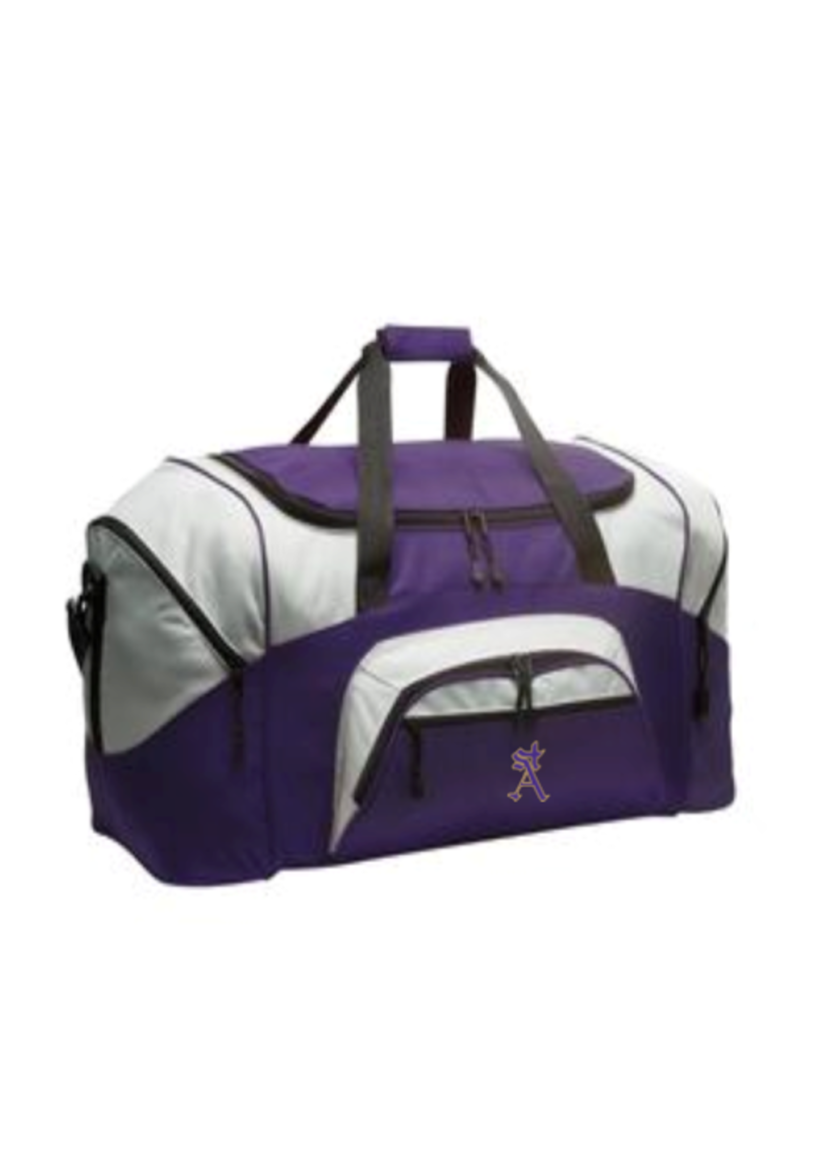 SAHS Colorblock  Purple/Grey Sport Duffel Bag
