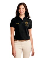 LMPD Ladies Black Silk Touch Polo