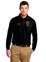 LMPD Black Long Sleeve Silk Touch Polo