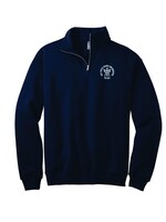 HTS Navy 1/4-Zip Cadet Collar Sweatshirt