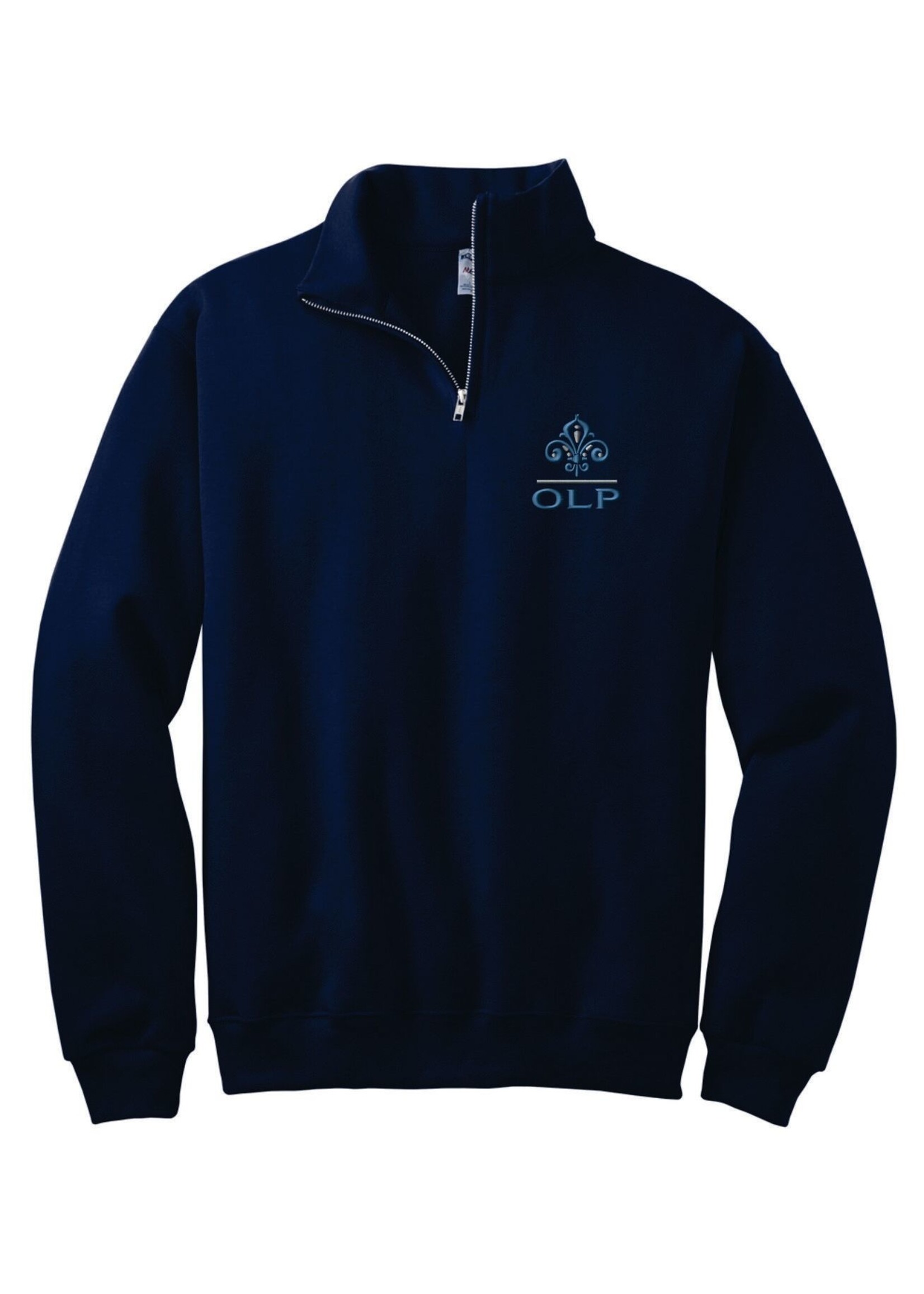 OLP 1/4-Zip Cadet Collar Navy Sweatshirt