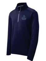 OLP Wicking Textured 1/4-Zip Navy Pullover