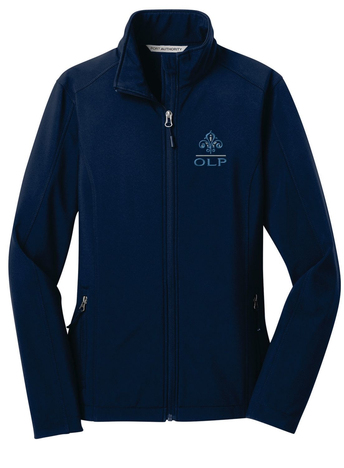 Olp3 Shell L317 OLP Ladies Core Soft Shell Jacket Navy - The Uniform Store