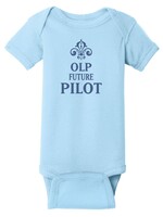OLP Infant Baby Rib Lt. Blue Body Suit