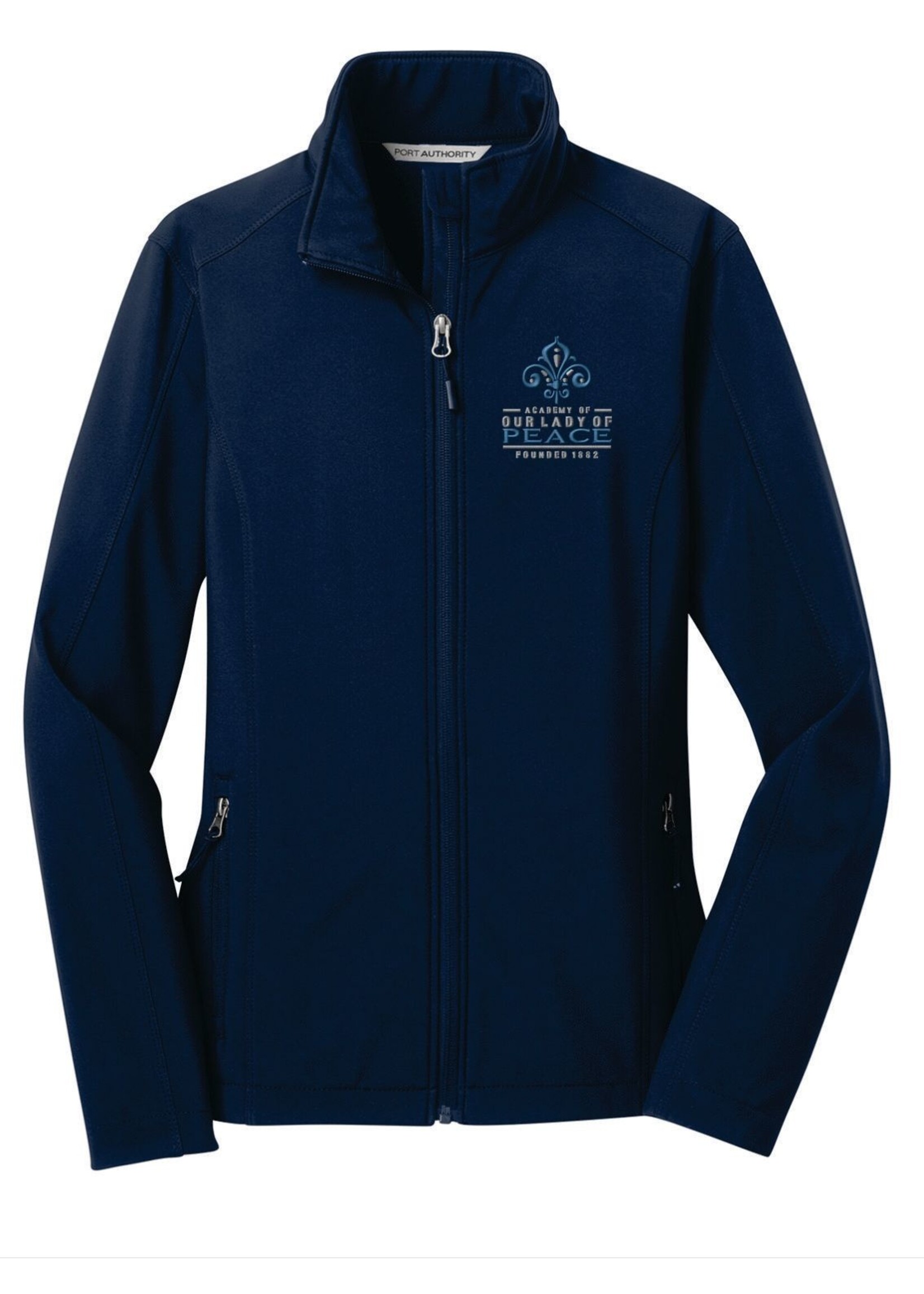 OLP Ladies Navy Core Soft Shell Jacket Family