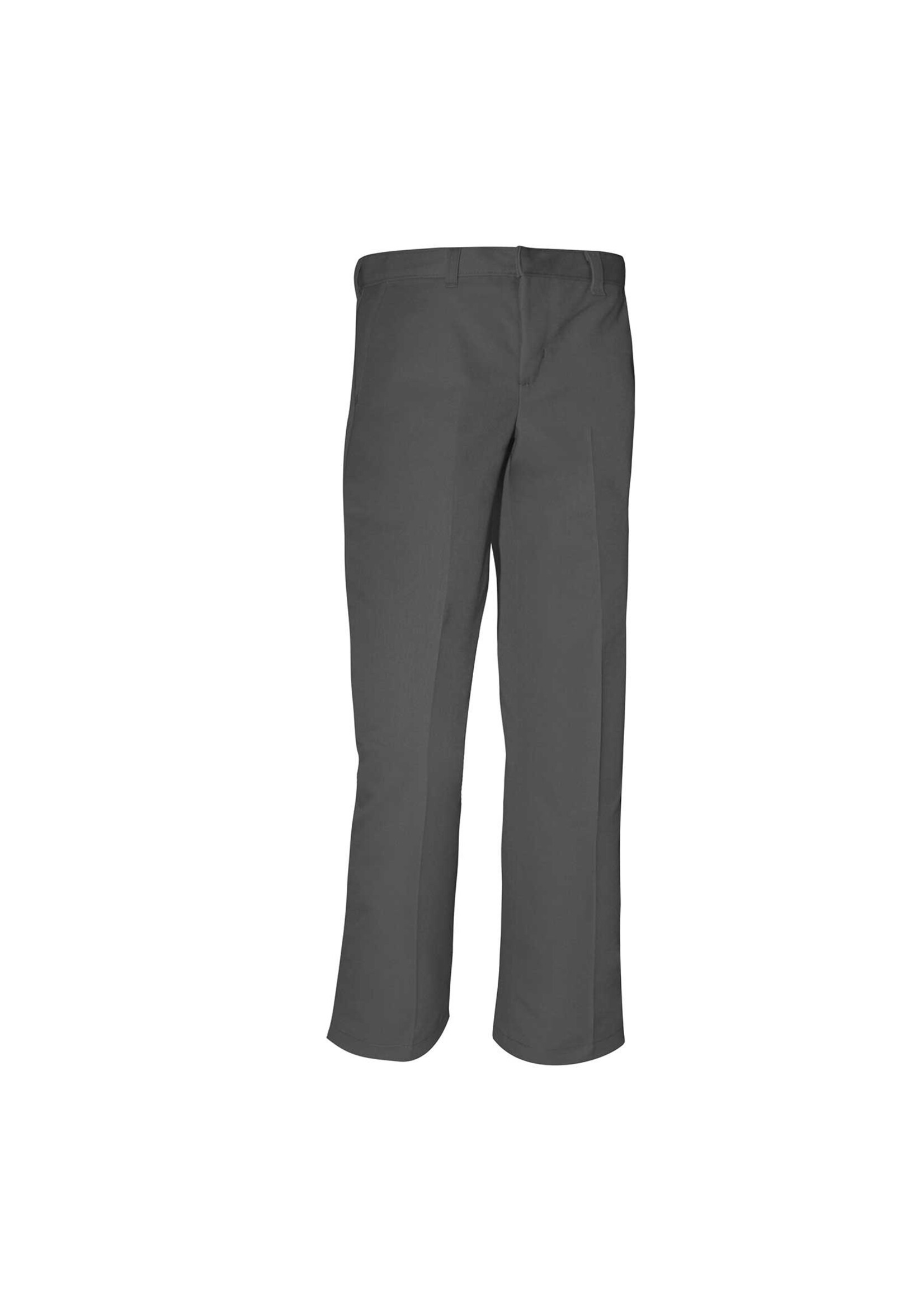 7750 Flat Front Pants - Boys (DG) Dark Grey - The Uniform Store