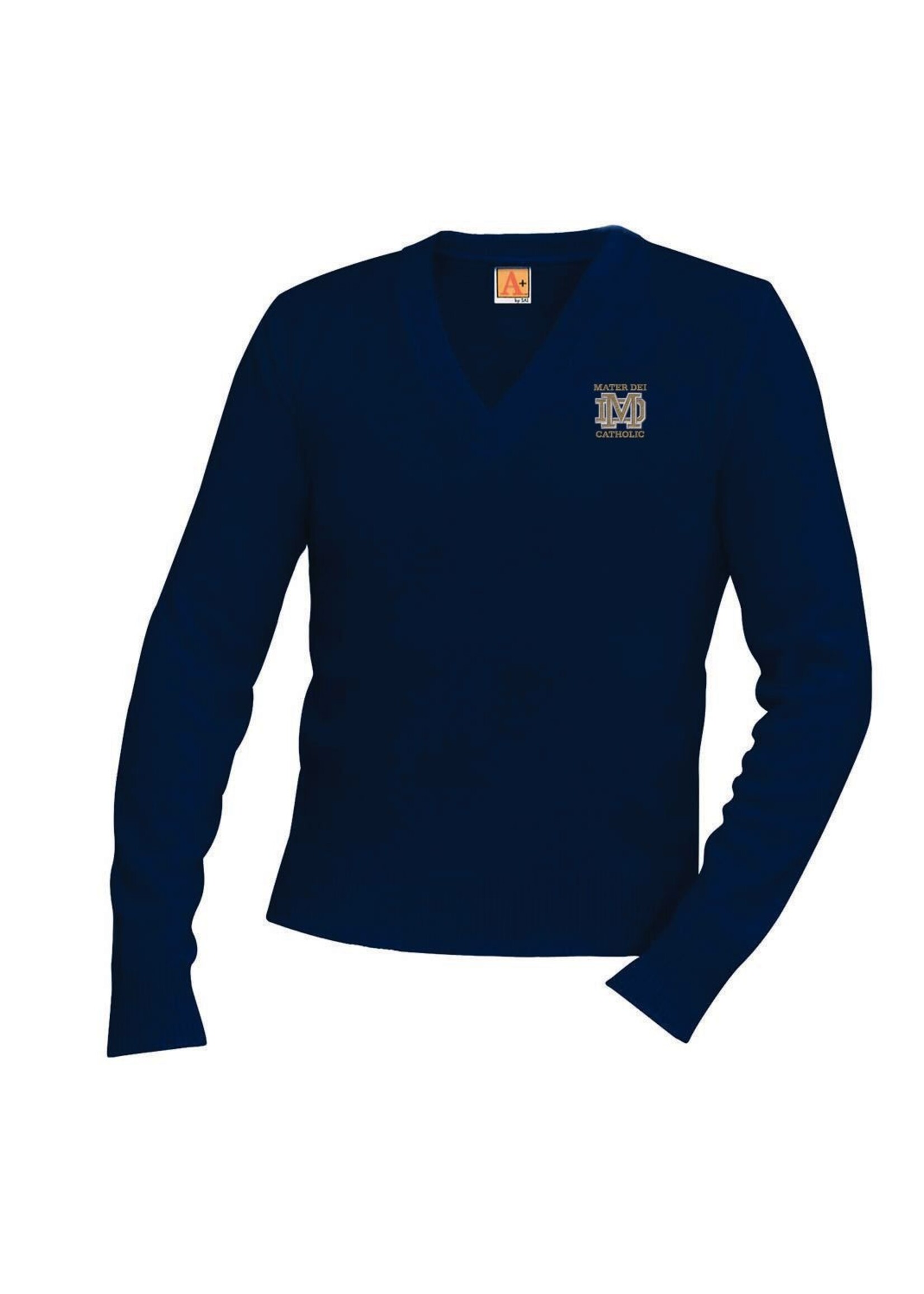 MDC Navy Pullover V-Neck Sweater