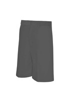 Boys Dark Grey Flat Front Shorts